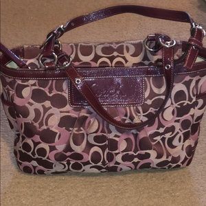 Burgundy Coach bag